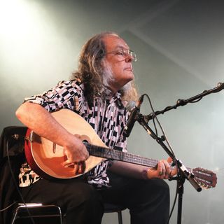 David Lindley performs at the Roskilde Festival, 2013.