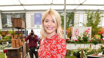 TV Presenter Holly Willoughby attends the Chelsea Flower Show 2018 on May 21, 2018 in London, England