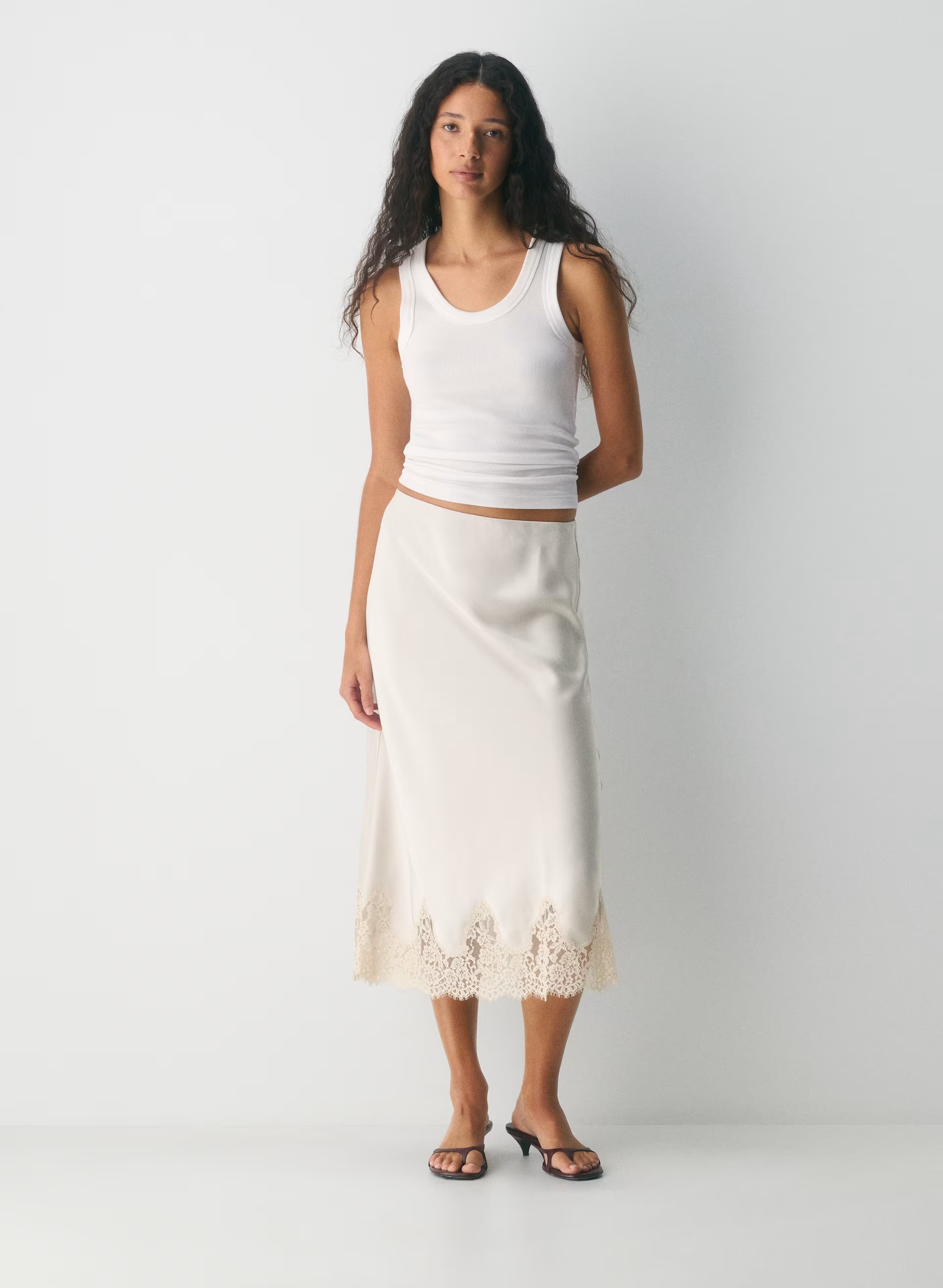 Henrietta Satin Skirt