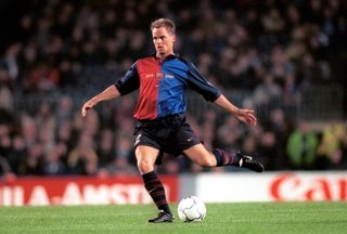 Frank de Boer in action for Barcelona in March 2000.