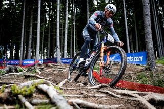 NOVE MESTO NA MORAVE CZECH REPUBLIC MAY 23 Mathieu Van Der Poel of The Netherlands and Team Alpecin Deceuninck rides during The UCI Mountain Bike World Series Nov Msto Na Morav on May 23 2025 in Msto Na Morav Czech Republic Photo by Billy CeustersGetty Images