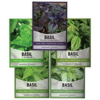 Gardeners Basics, Basil Seeds for Planting Home Garden Herbs