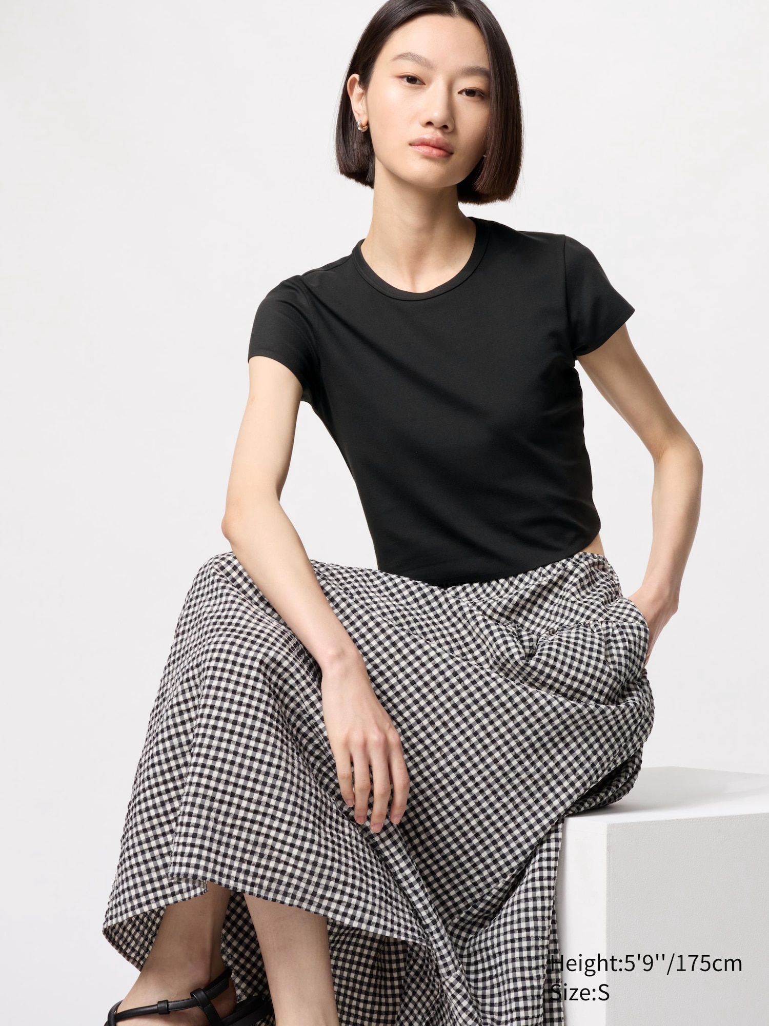 Airism Soft Cropped T-Shirt