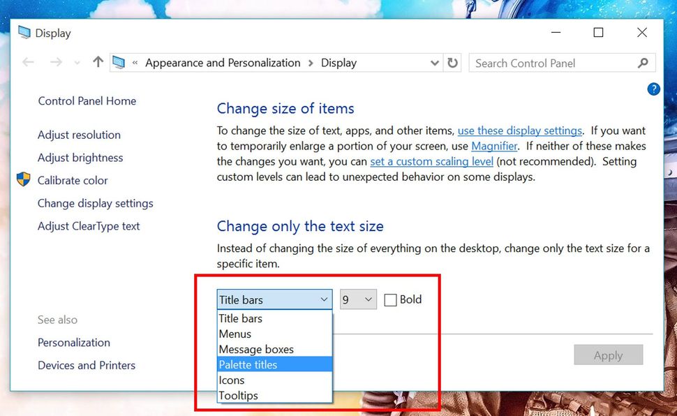 How to make text, apps, and other items bigger in Windows 10 | Windows ...