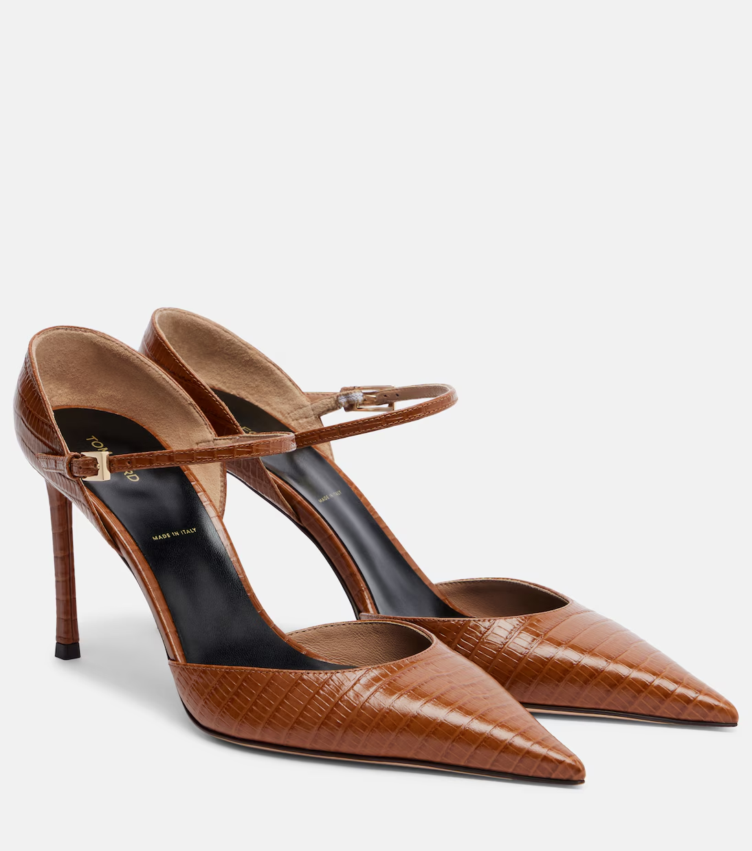 Tom Ford, Vertigo snake-effect leather pumps