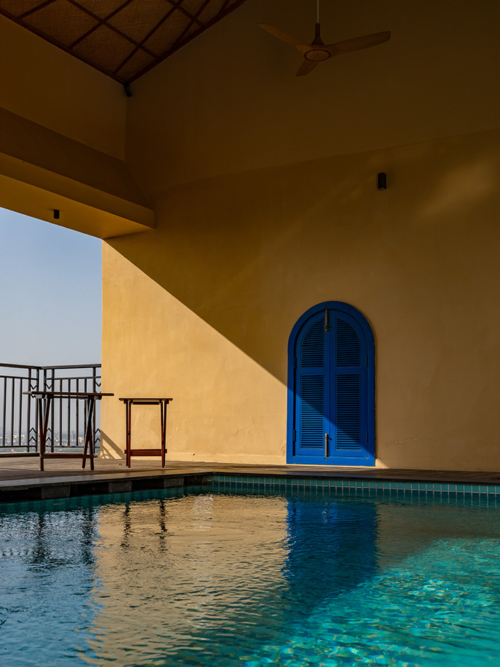 interior of Brickloom, a new Delhi apartment by Mold Design Studio