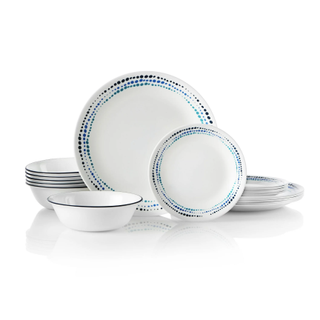 Corelle ocean blue dinnerware set