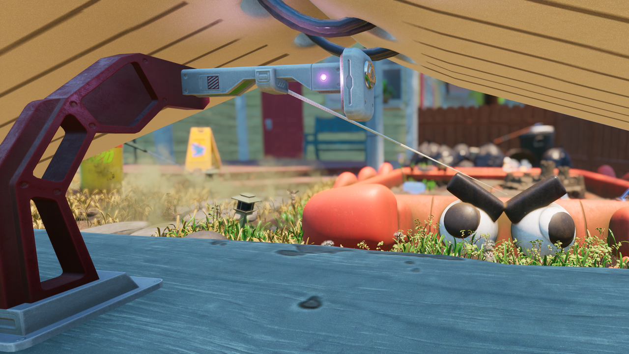 The zipline that leads to Grounded's Sandbox.