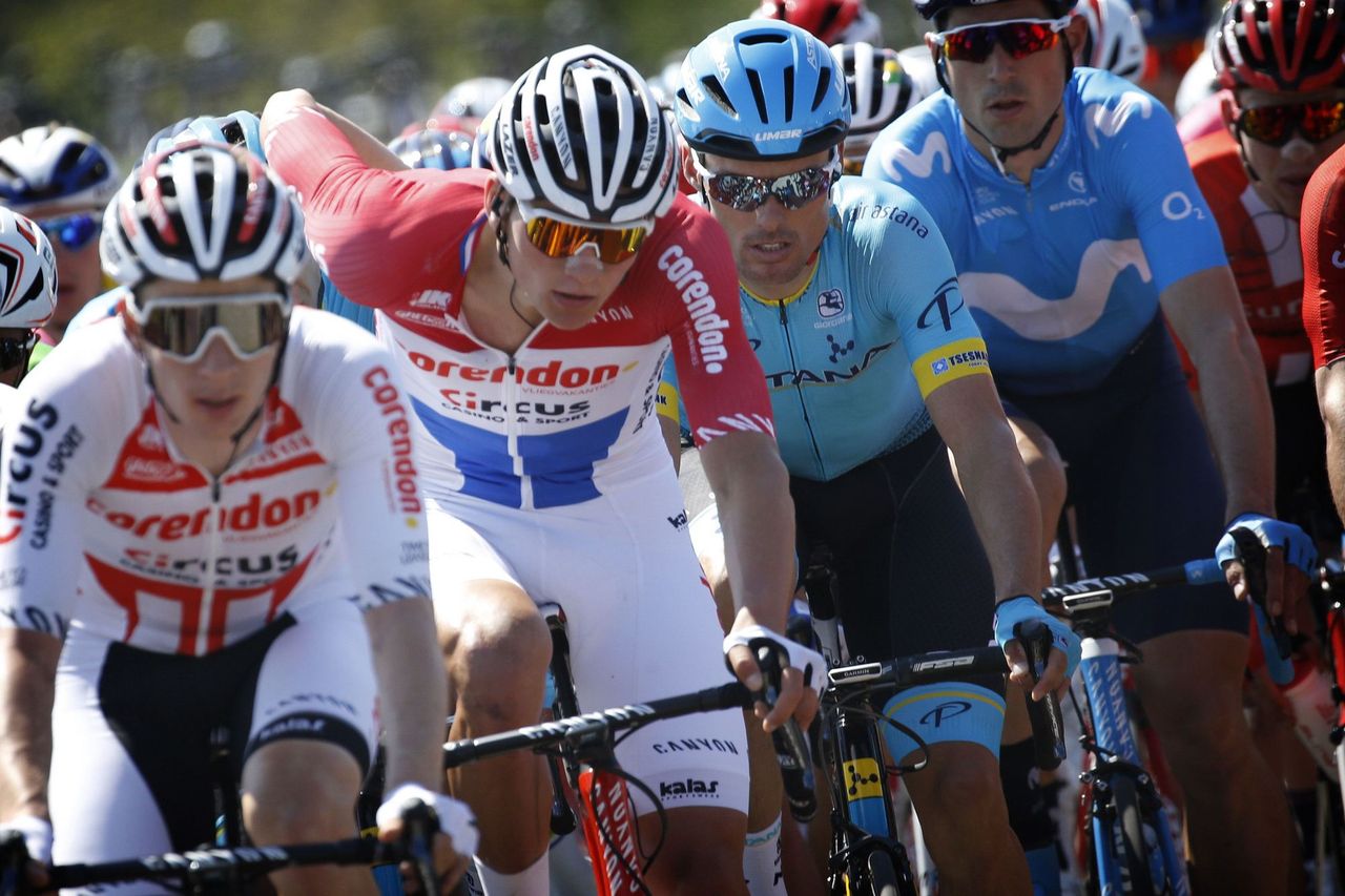 Van der Poel reaches for a snack