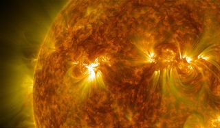 Medium-Strength Solar Flare Erupts May 17, 2013