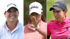 (L to R) Lauren Coughlin, Leona Maguire, Carlota Ciganda