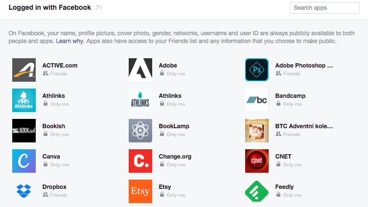 Facebook now lets you disconnect third-party apps in bulk