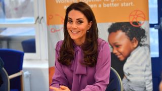 Catherine, Duchess of Cambridge visits the Henry Fawcett Children's Center