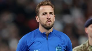 LONDON, ENGLAND - NOVEMBER 17: Harry Kane of England portrait before the UEFA EURO 2024 European qualifier match between England and Malta at Wembley Stadium on November 17, 2023 in London, United Kingdom. (Photo by Neal Simpson/Sportsphoto/Allstar via Getty Images)