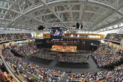 Towson University’s Tiger Arena Opens for Graduation