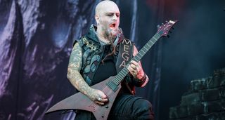 Silenoz of Dimmu Borgir performs at Tons Of Rock 2025