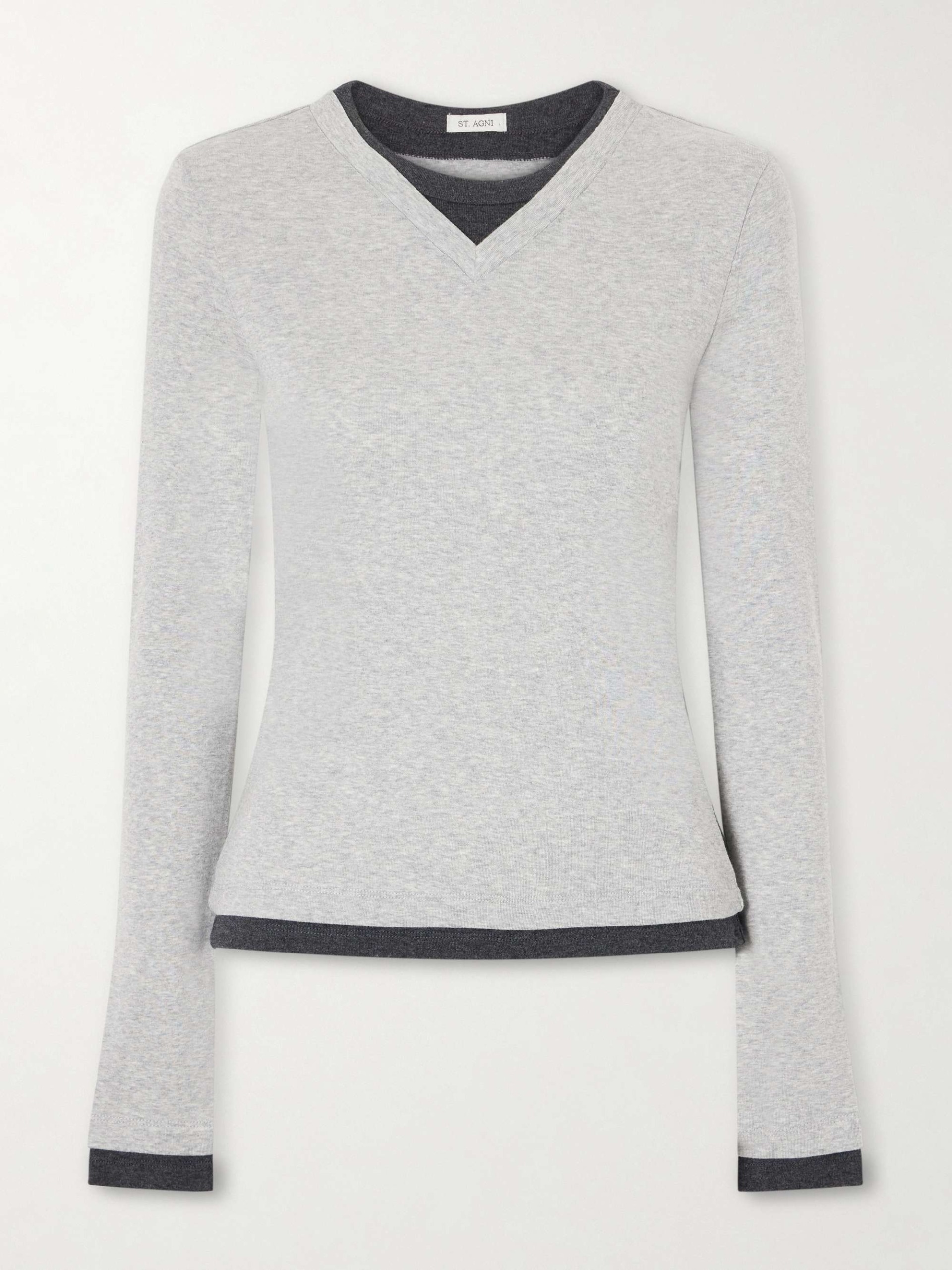 Double-Layered Organic Cotton-Jersey T-Shirt