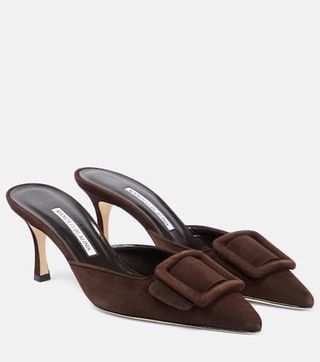 Maysale 70 Suede Mules