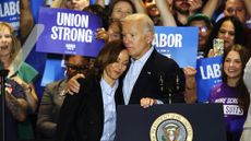 Vice President Kamala Harris and President Joe Biden rally in Pittsburgh