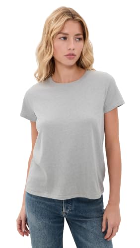 Madewell Women's Northside Vintage Tee, Light Heather Grey, L