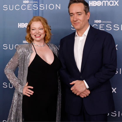 Sarah Snook and Dave Lawson attend the Season 4 premiere of HBO's "Succession" at Jazz at Lincoln Center on March 20, 2023 in New York City.
