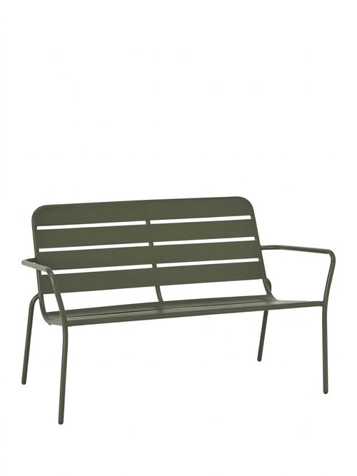 2-Seater Metal Garden Bench