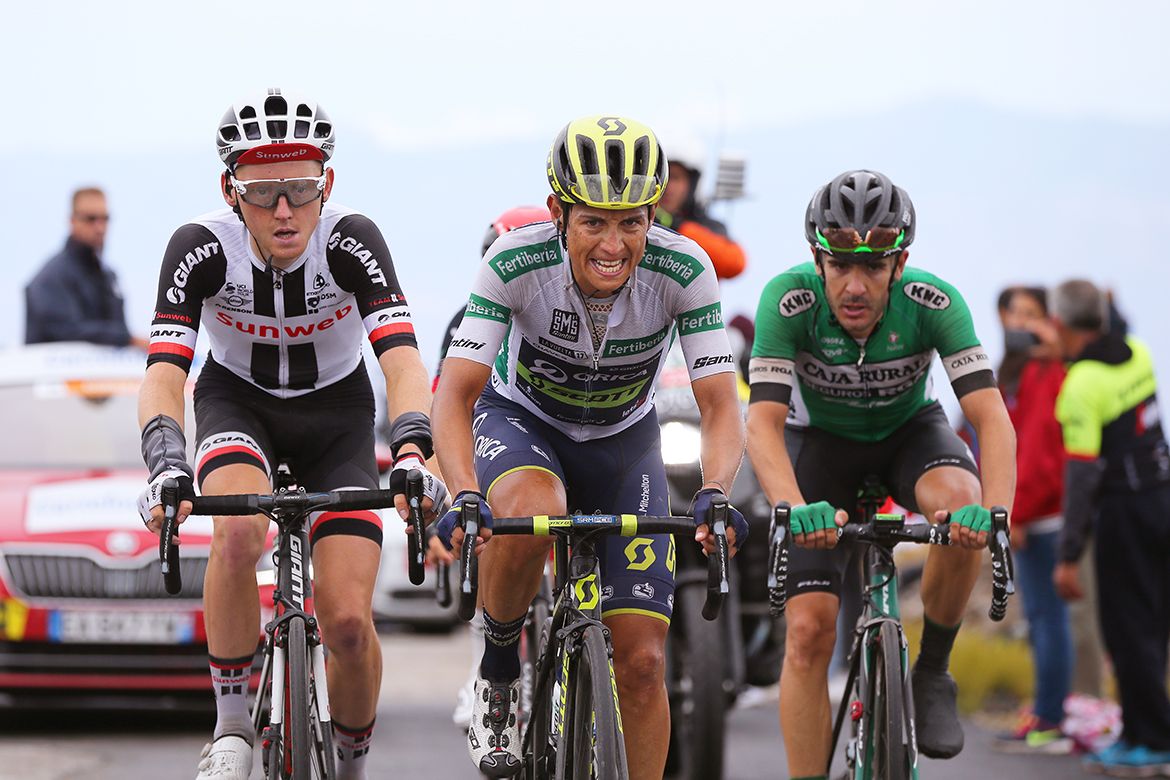 Esteban Chaves on stage 11 of the Vuelta a Espa&ntilde;a