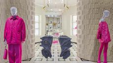 Pierpaolo PP Pink pieces in Valentino store
