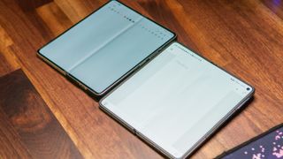 Samsung Galaxy Z Fold 5 next to OnePlus Open