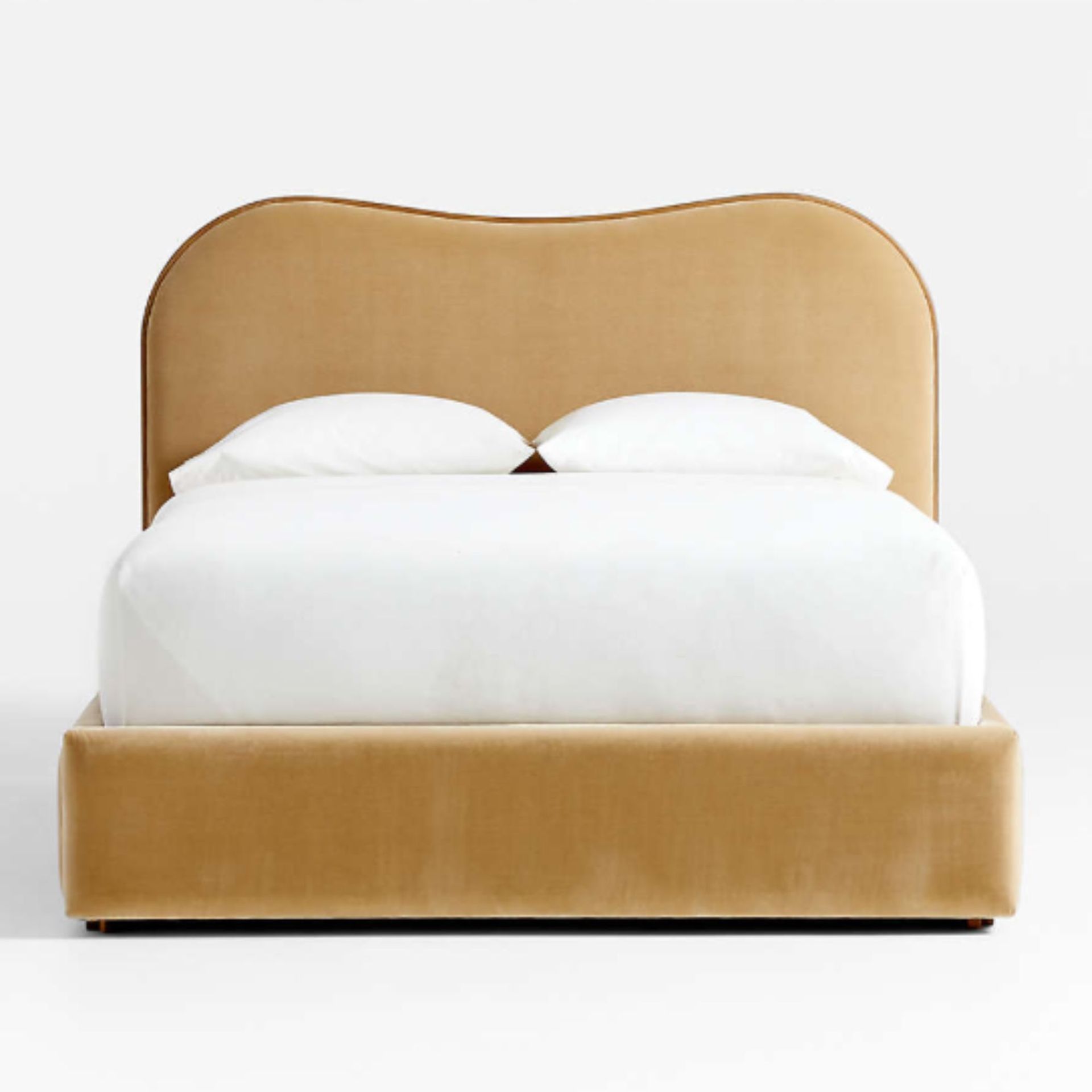 Caldwell Camel Brown Oak Wood Upholstered Storage Queen Bed