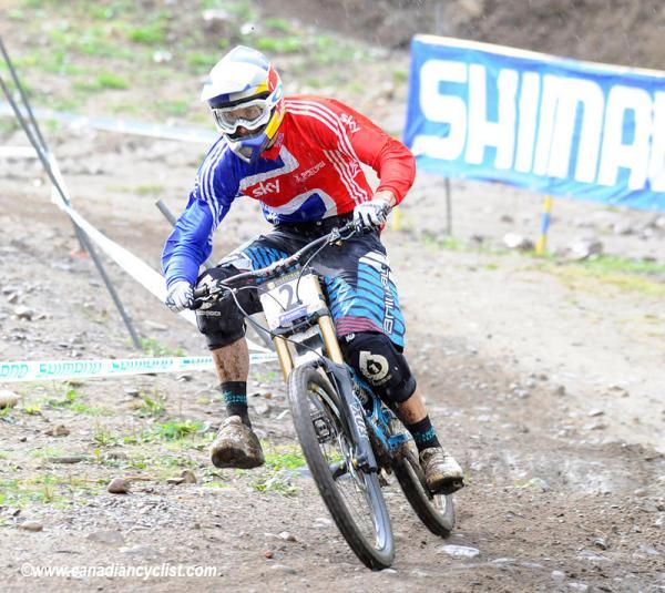 Gee Atherton (Great Britain) would not make the podium today.