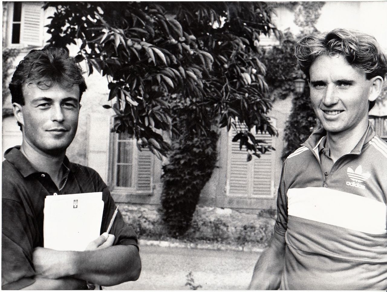 Yves Perret with Gilles Delion at the 1989 Worlds