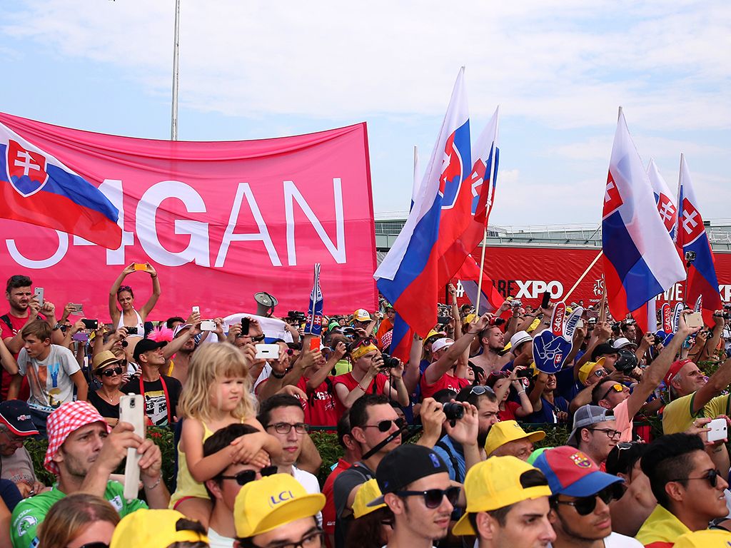 Sagan's fans are a common fixture at most of the Slovakian's races