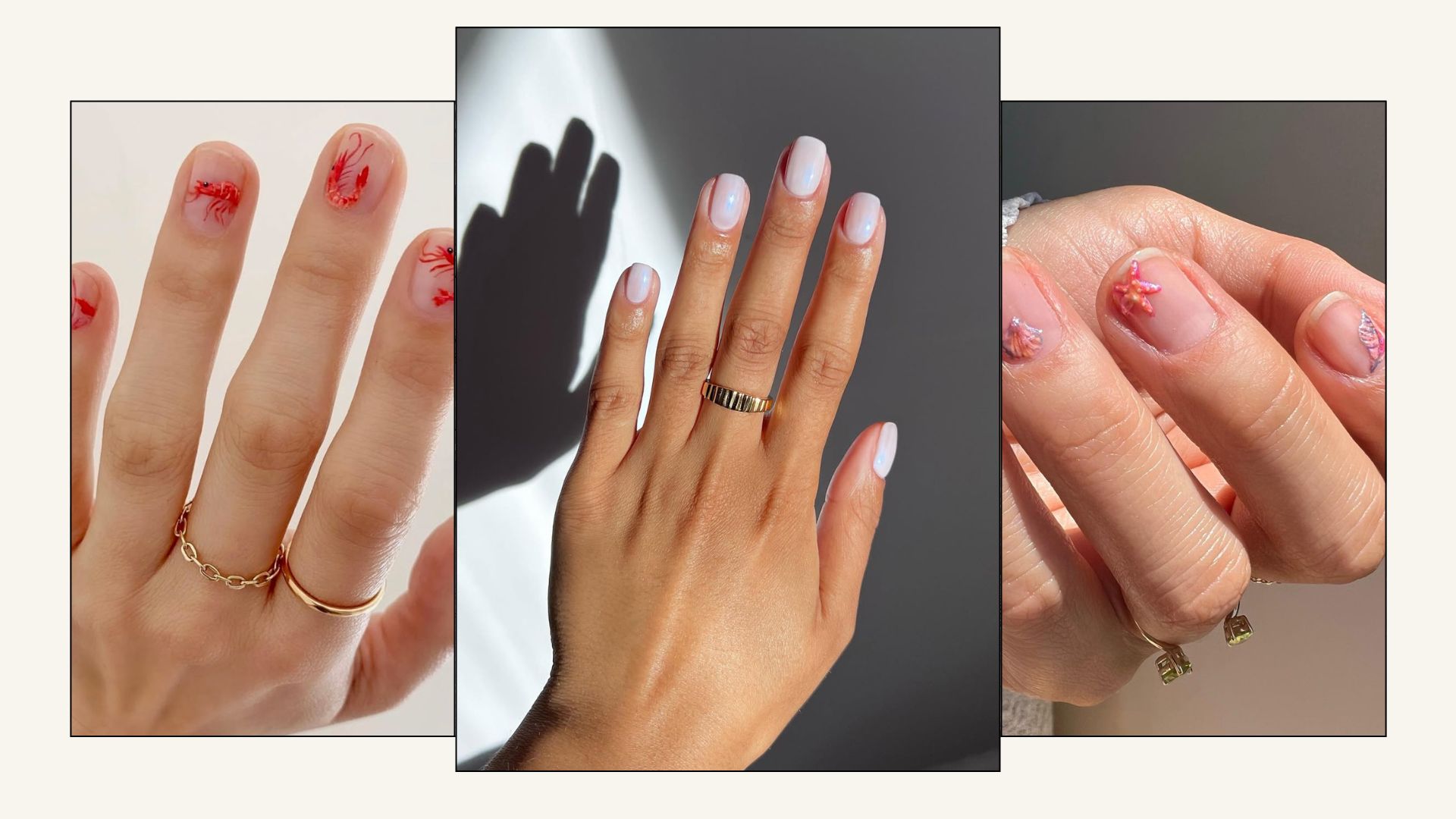 Marine nails trend designs