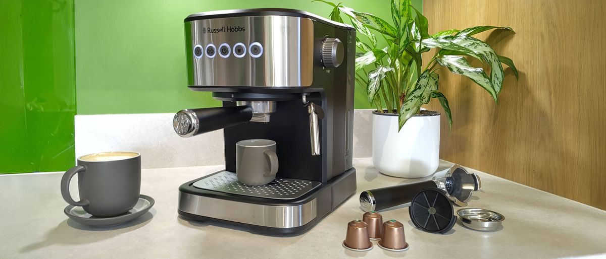I tested the tiny Russell Hobbs coffee maker that uses grounds or Nespresso pods — but I discovered one infuriating drawback