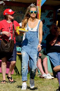 Cressida Bonas - Prince Harry and girlfriend Cressida Bonas party at Glastonbury festival 