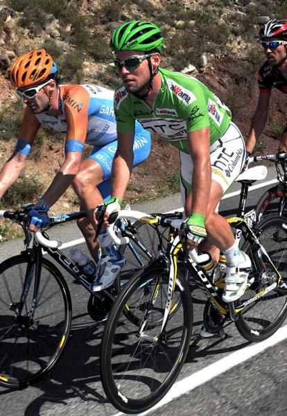 Points leader Mark Cavendish (HTC - Columbia)