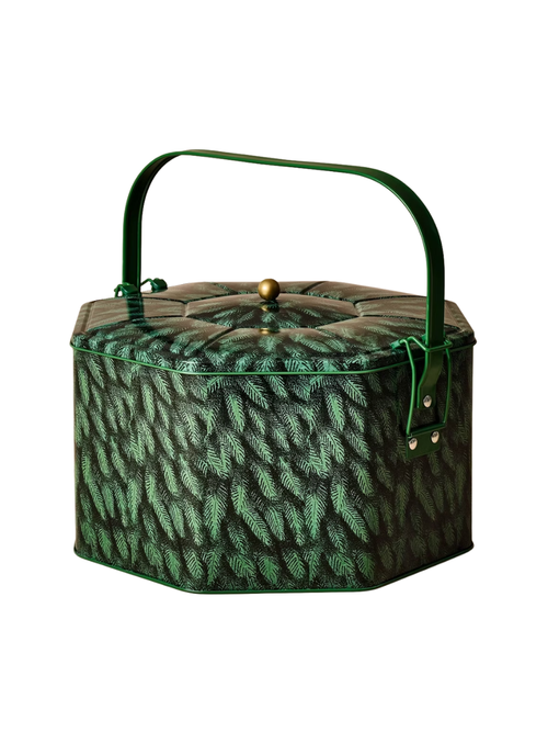 Green Metal Dessert Container