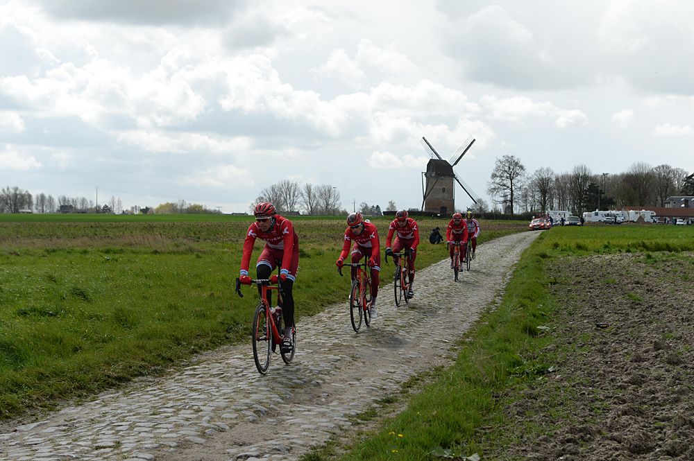Katusha on the Moulin de Vertain secteur