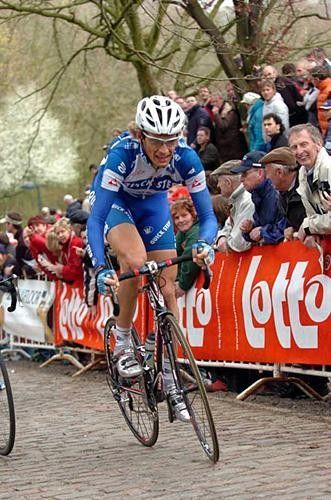 Filippo Pozzato (Quick.Step) had a good day, until he crashed
