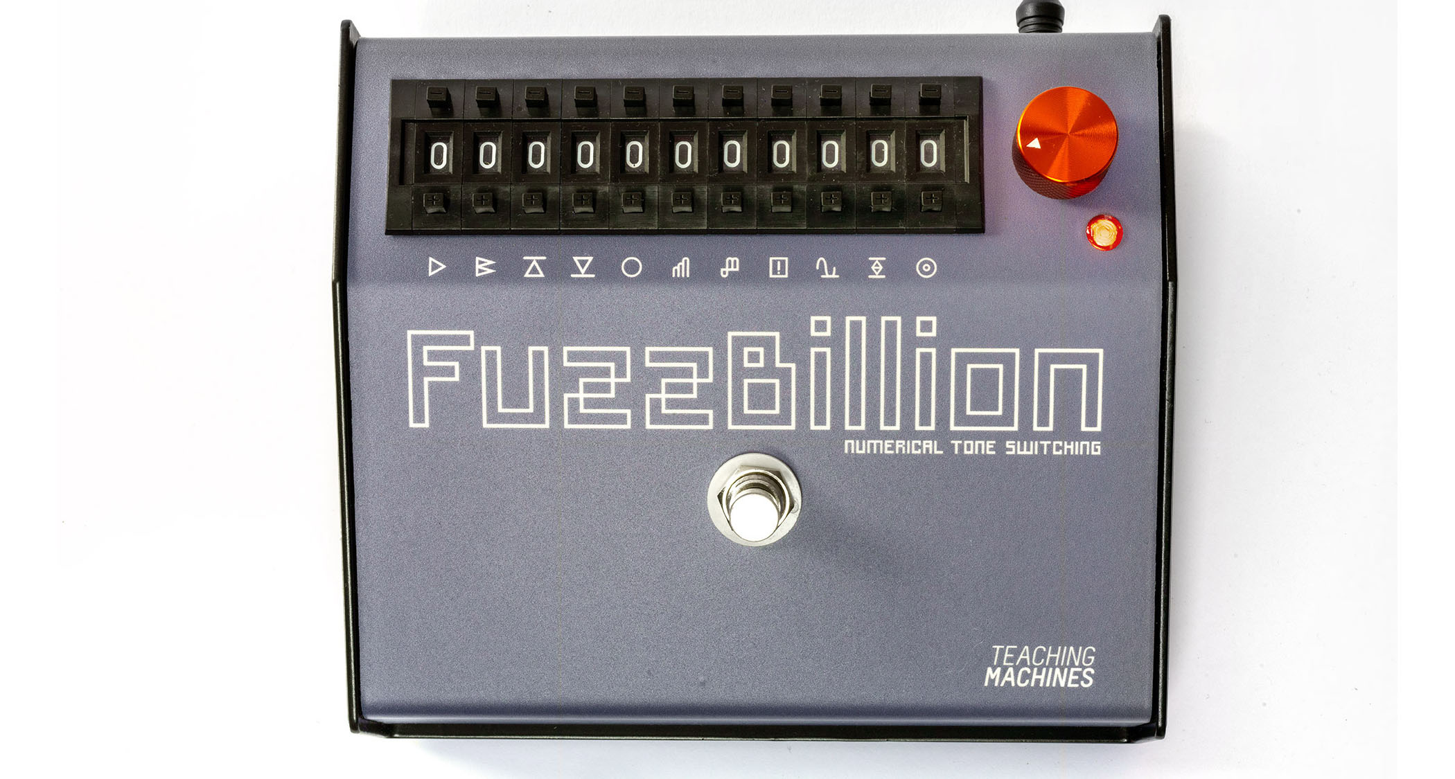 Teaching Machines FuzzBillion: this high-end fuzz/distortion pedal has a phalanx of wheels that adjust the various clipping options