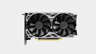 EVGA GeForce GTX 1660 Super on a grey background