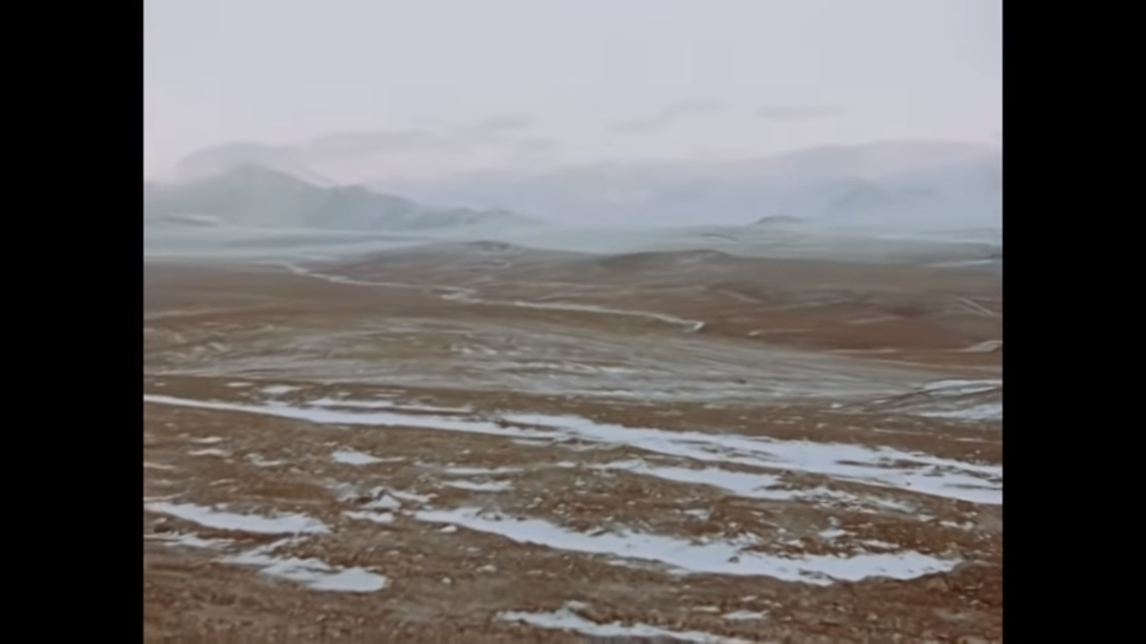 Paesaggio dopo dell'esplosione