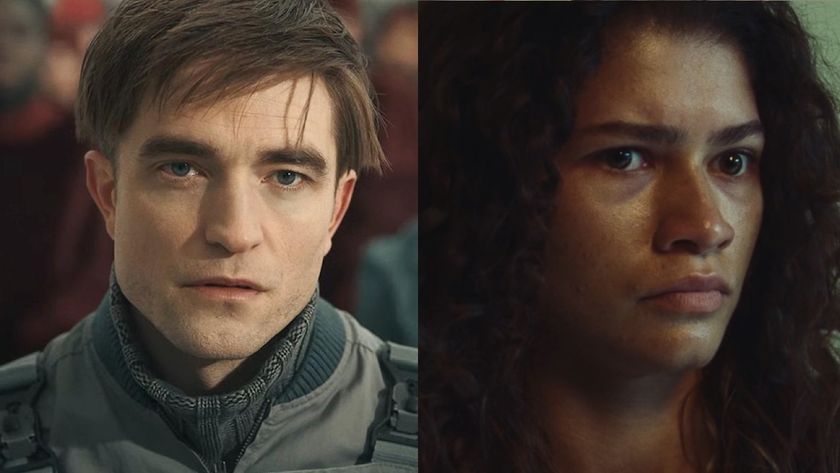 Pattinson in Mickey 17 and Zendaya in Euphoria Season 2 side by side 