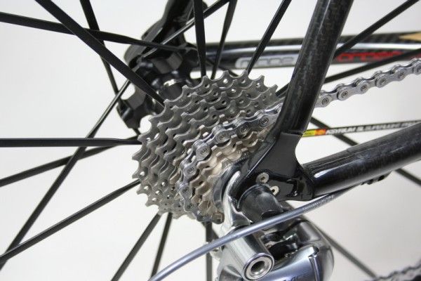Our test bike was fitted with a versatile 12-25T cassette