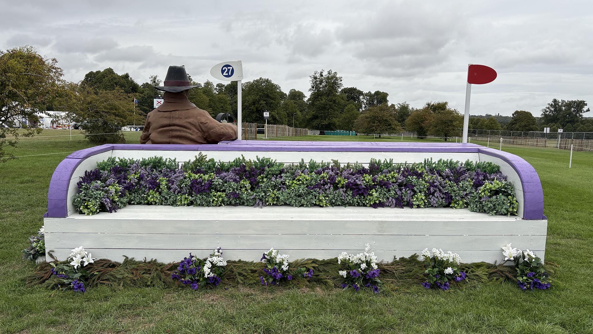 Sofa fence on the Burghley cross-country course 2026