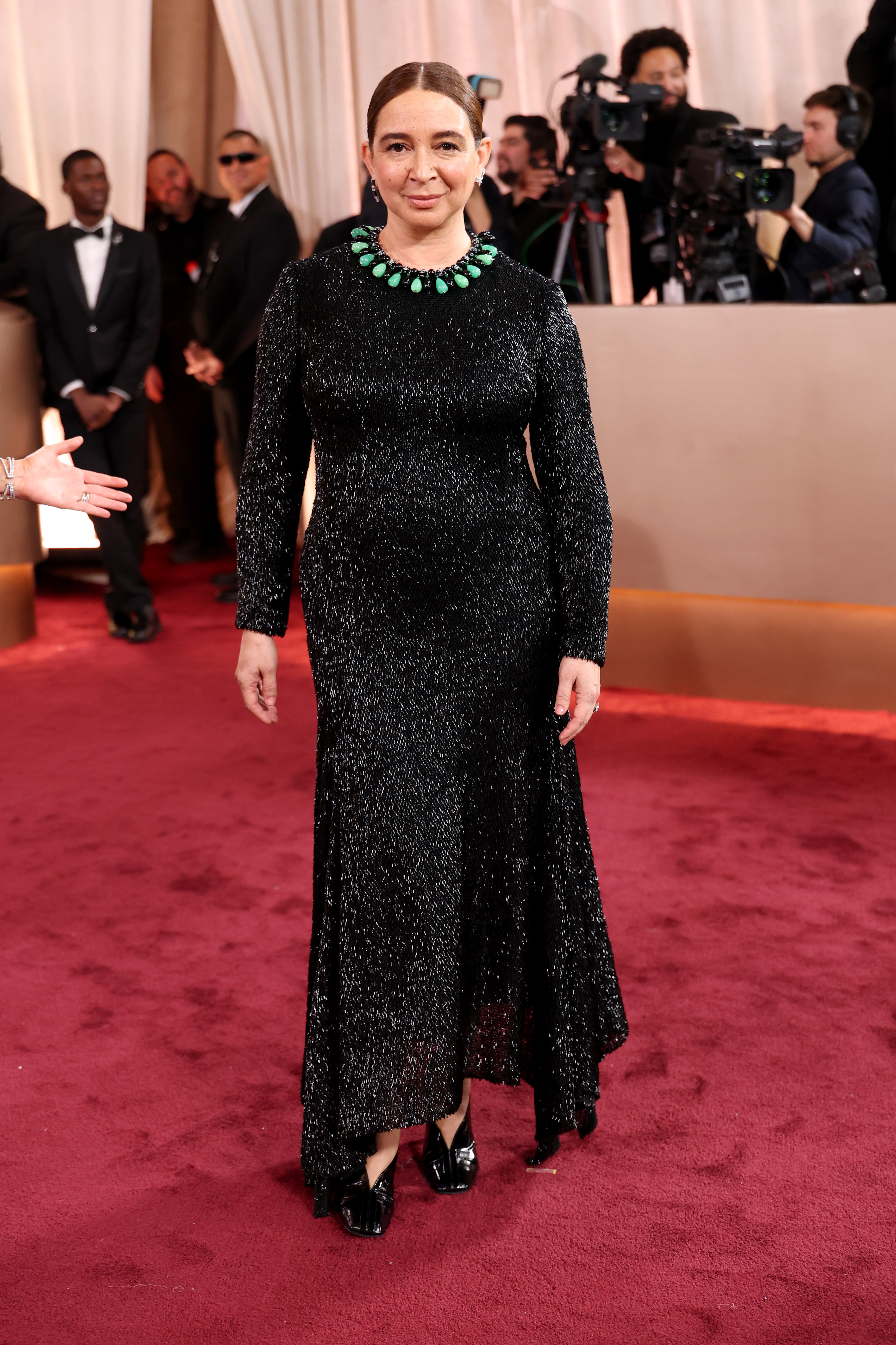 BEVERLY HILLS, CALIFORNIA - JANUARY 11: (FOR EDITORIAL USE ONLY) Maya Rudolph attends the 83rd annual Golden Globe Awards at The Beverly Hilton on January 11, 2026 in Beverly Hills, California. (Photo by Frazer Harrison/WireImage)