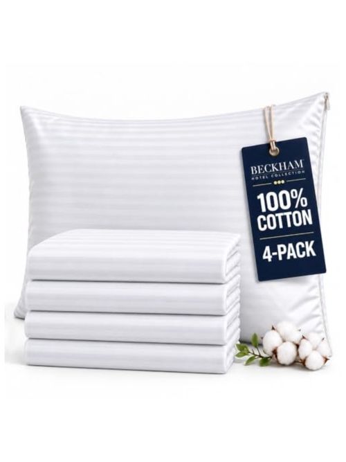 The Beckham Hotel Collection Cotton Pillow Protectors (4)