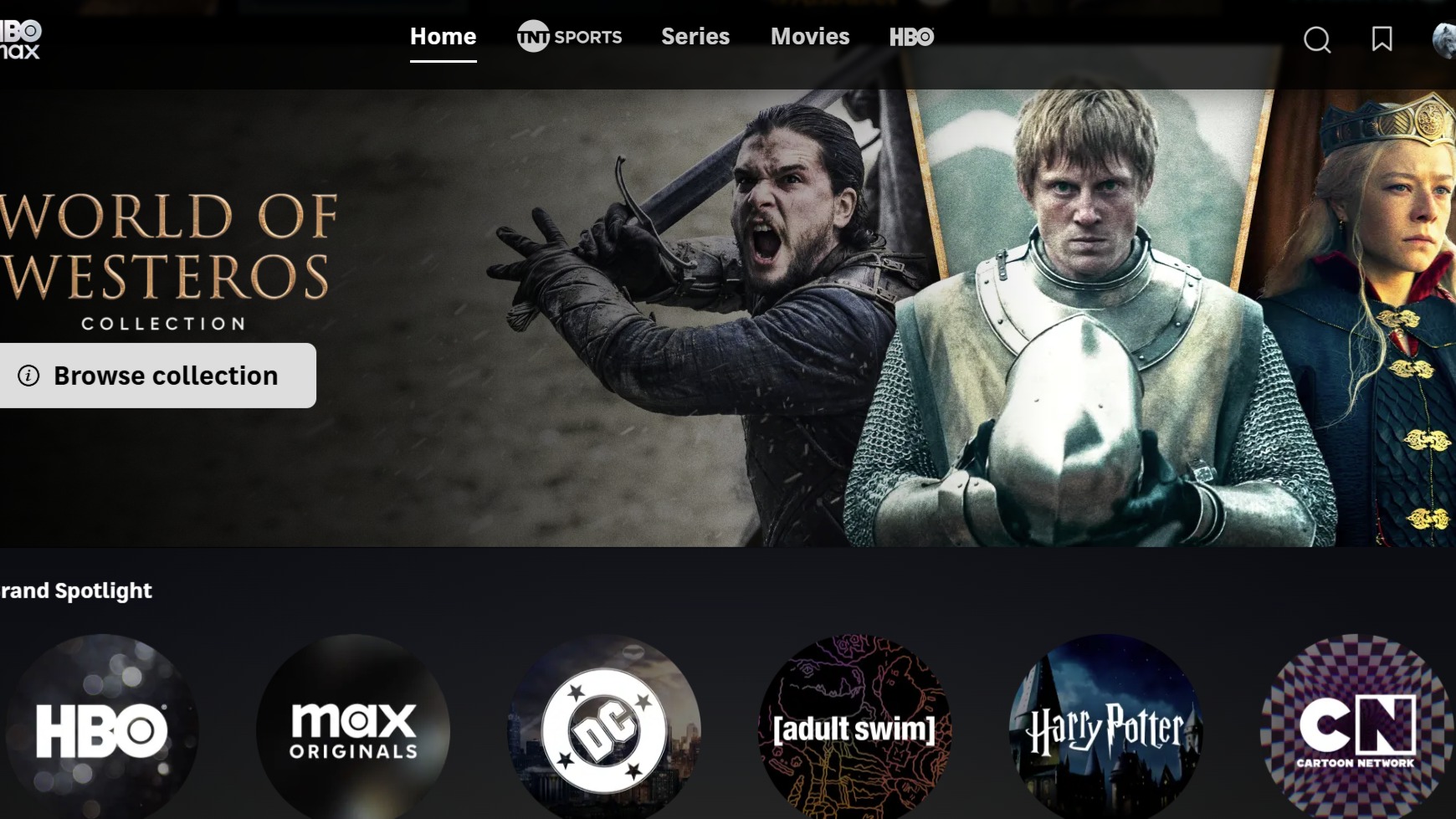 HBO Max screenshot