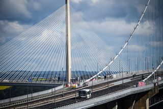 The world's first driverless bus over the Forth Bridge